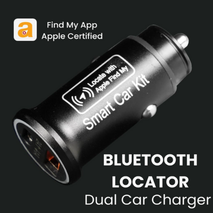 Apple Find My Certified Bluetooth Locator & Dual Port Car Charger