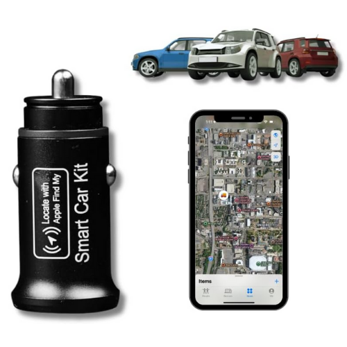 Apple Find My Certified Bluetooth Locator & Dual Port Car Charger